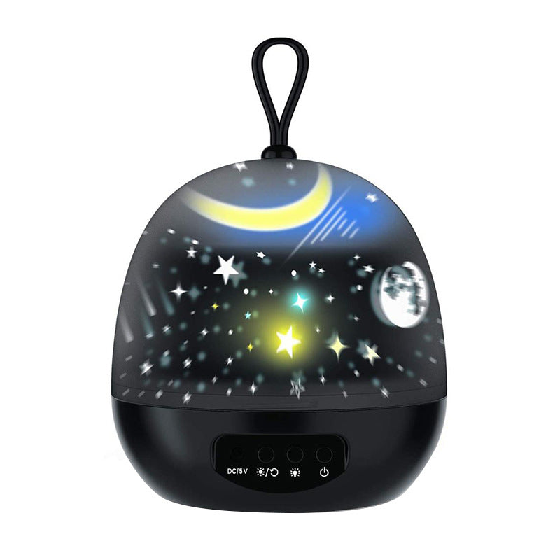 Sarah Express LED Night Light Projector 360° Rotating Star Galaxy Projector 8 Lighting Modes Bedroom Decor Black
