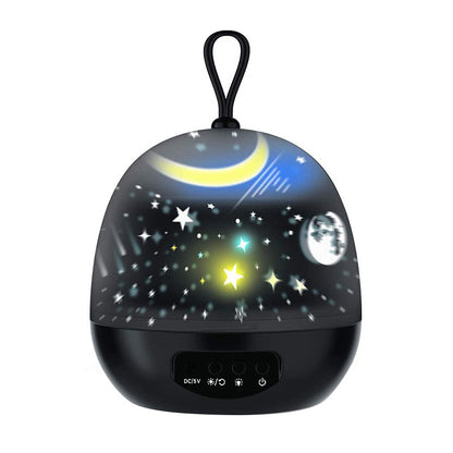 Sarah Express LED Night Light Projector 360° Rotating Star Galaxy Projector 8 Lighting Modes Bedroom Decor Black