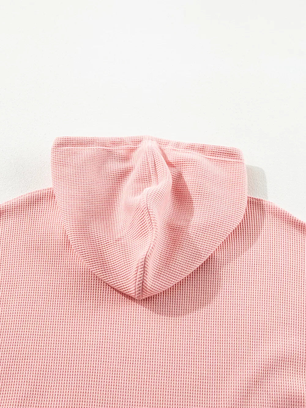 Sarah Express Women's Waffle Knit Fleece Lined High Low Oversized Hoodie