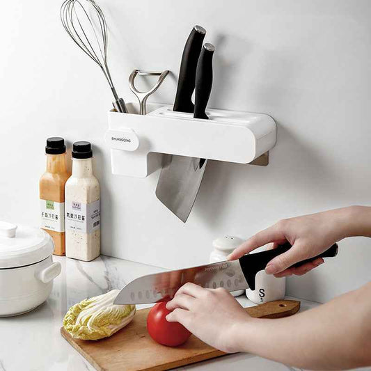 Sarah Express Modern Kitchen Knife Organizer Rack - Space Saving Countertop Storage