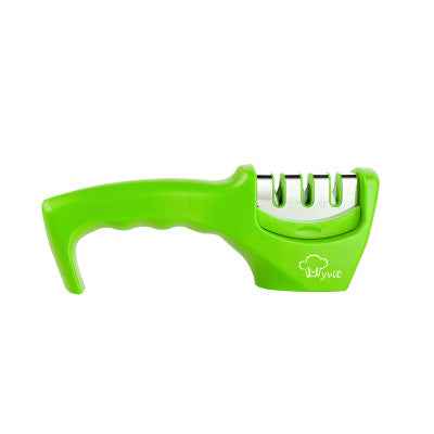 Sarah Express Premium Diamond Tungsten Steel Knife Sharpener - Professional Kitchen Blade Sharpening Tool Green