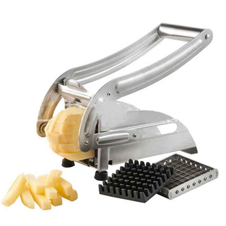 Sarah Express Stainless Steel Vegetable Cutter - Multi-Blade Food Chopper with 4 Interchangeable Blades Silver