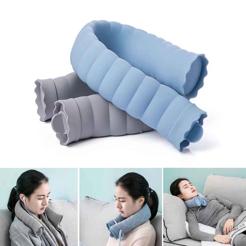 Sarah Express U-Shape Hot Water Bag Neck Shoulder Warmer with Knitted Cover - 710ml Silicone Heat Therapy