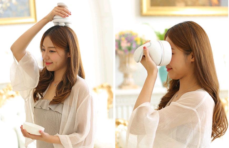 Sarah Express Electric Head Massager 3D Cervical Vertebra Massage - USB Rechargeable Scalp Massager for Stress Relief & Relaxation