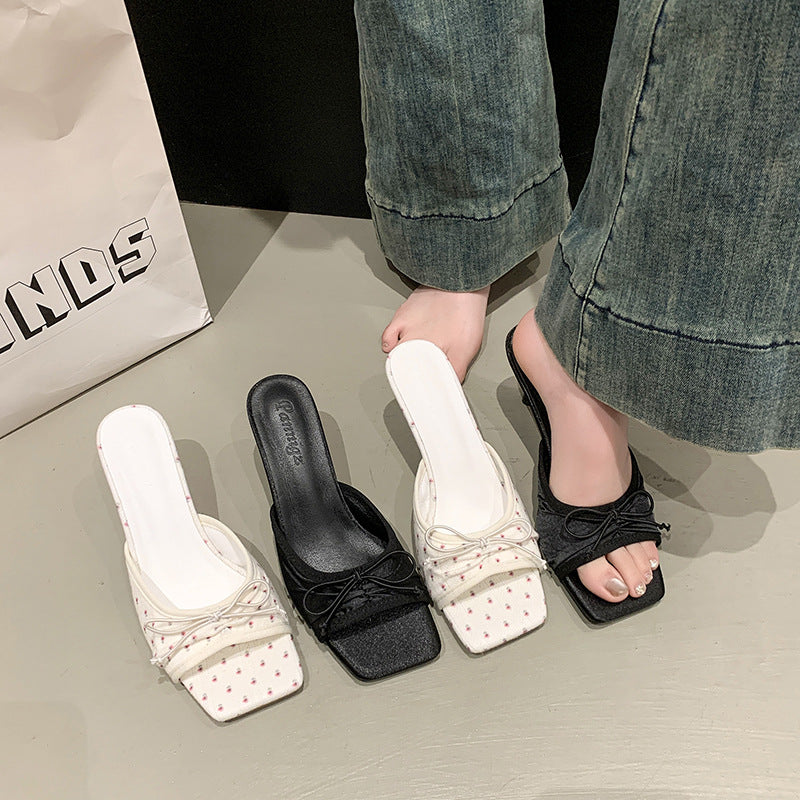 Sarah Express Bowtie Peep-Toe Sandals