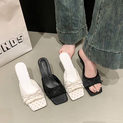 Sarah Express Bowtie Peep-Toe Sandals