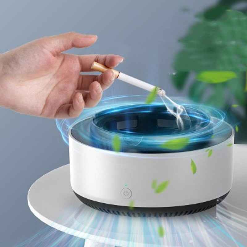 Sarah Express Smart Air Purifying Ashtray with Smoke Filter - Intelligent Electronic Cigarette Smoke Remover for Home & Office