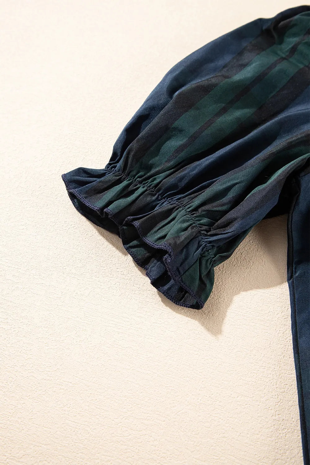 Sarah Express Women's Puff Sleeve Frilled Trim Elegant Blouse