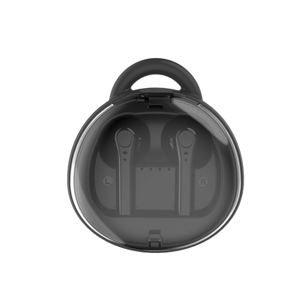 Sarah Express Macaron TWS 5.0 Wireless Bluetooth Earbuds with Charging Case Black