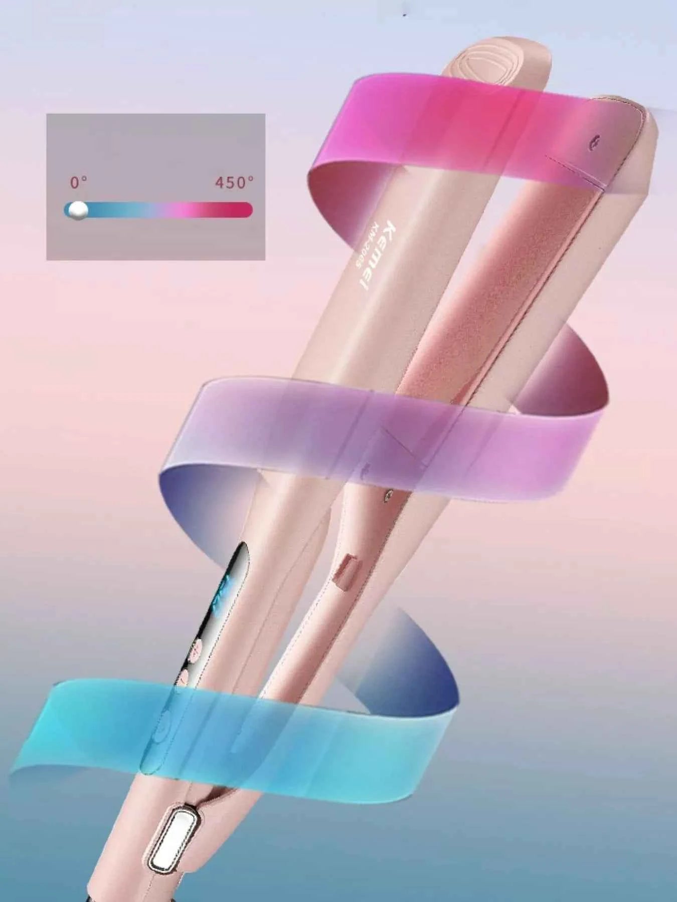 Sarah Express Adjustable Temperature Control Hair Straightener - Multi-Speed Professional Styling Tool