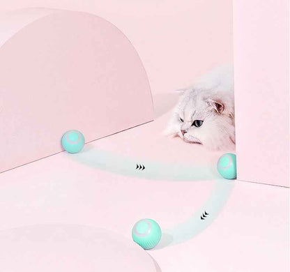 Sarah Express Smart Auto-Rolling Cat Toy Ball - Interactive Self-Rotating Pet Toy for Cats & Kittens