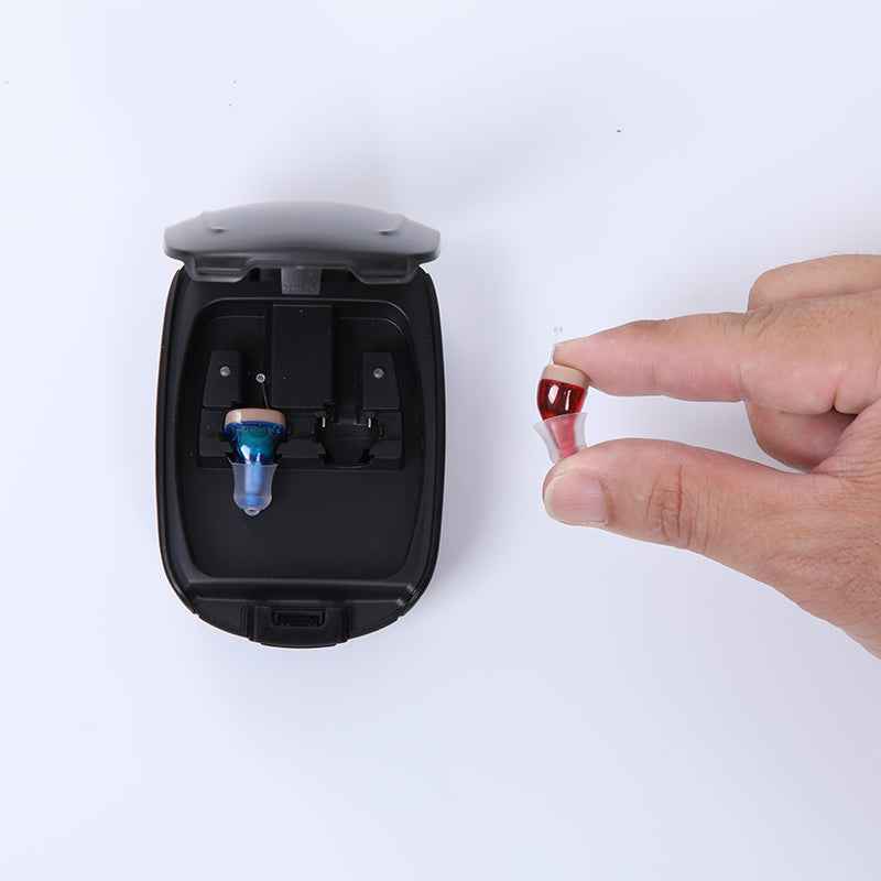 Sarah Express Rechargeable Hearing Amplifier - Invisible In-Ear Sound Aid with USB Charging