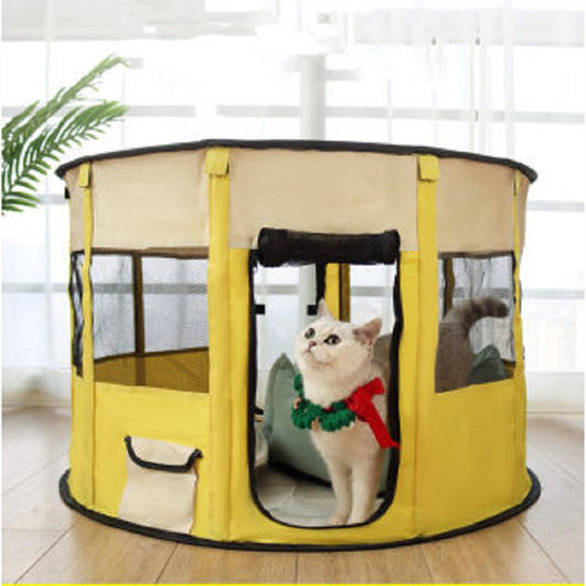 Sarah Express Portable Pet House Oxford Cloth Crate for Dogs and Cats - Foldable Indoor Outdoor Tent