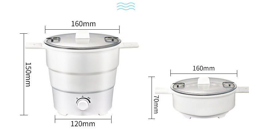Sarah Express Portable Electric Mini Cooker - Multifunctional Rice Noodle Steamer for Dorm Travel