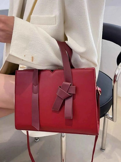 Sarah Express Women's Faux Leather Tote Bag - Medium PU Leather Shoulder Bag