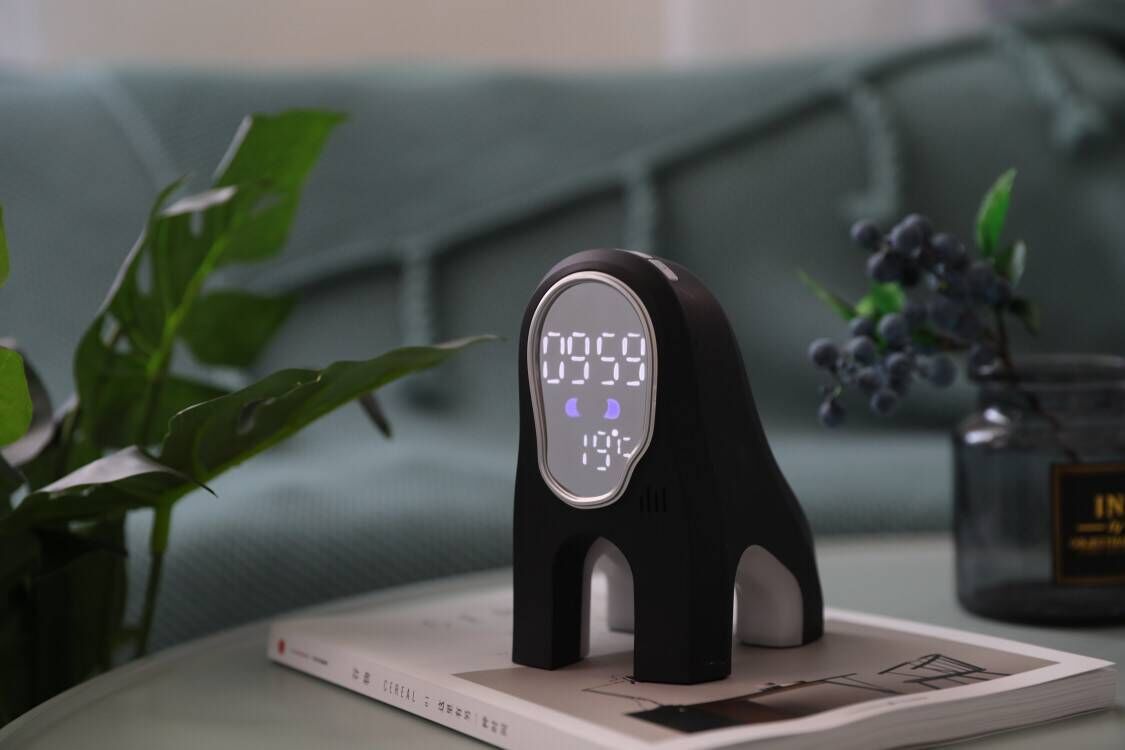 Sarah Express LED Alarm Clock with Night Light and Temperature Display Black USB