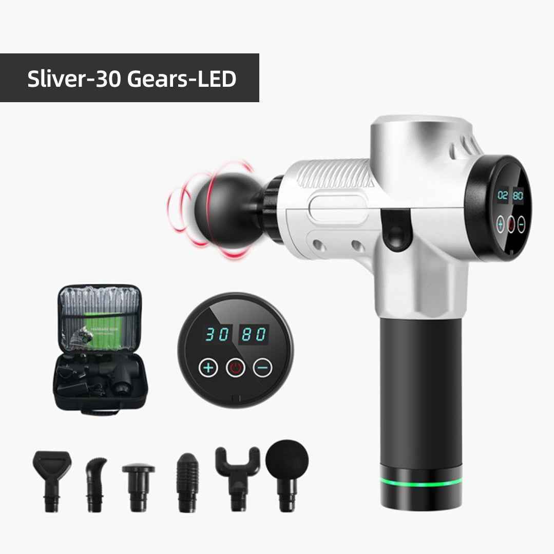 Sarah Express Professional Deep Tissue Massage Gun - 20 Speed Percussion Massager for Muscle Recovery Silver