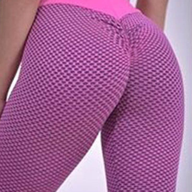 Sarah Express Women's Hip Lifting High Waist Yoga Pants Sports Leggings Nine Length
