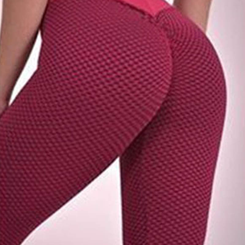 Sarah Express Women's Hip Lifting High Waist Yoga Pants Sports Leggings Nine Length
