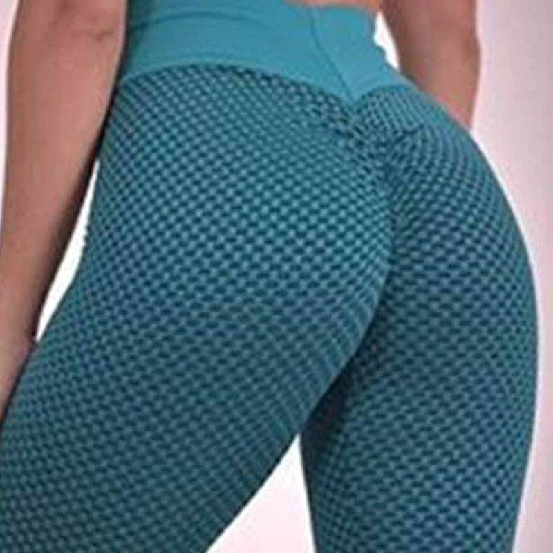 Sarah Express Women's Hip Lifting High Waist Yoga Pants Sports Leggings Nine Length