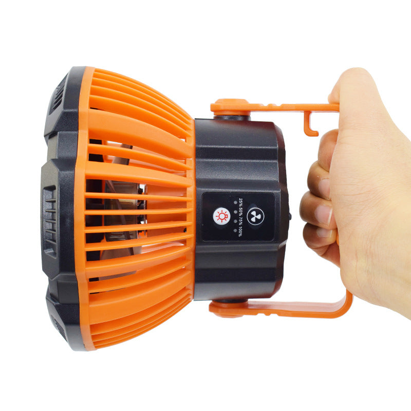 Sarah Express Portable LED Ceiling Fan with Remote Control - Rechargeable Camping Light and Fan Combo