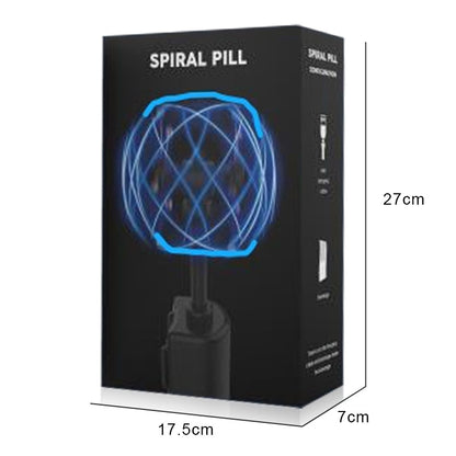 Sarah Express LED Spiral Ball Toy - Rotating Light Up Floating Energy Ball Generator