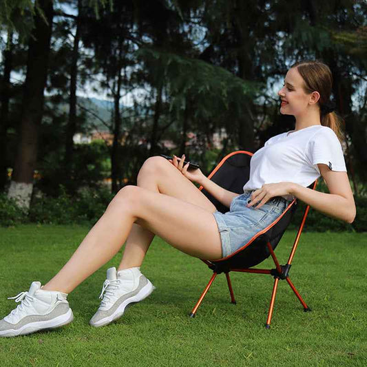 Sarah Express Portable Folding Camping Chair - Ultralight Outdoor Beach Backpack Chair