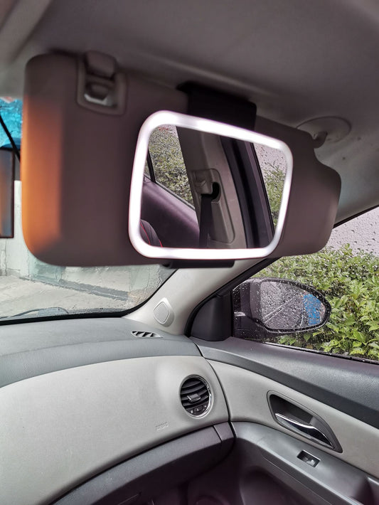 Sarah Express LED Lighted Car Visor Vanity Mirror with Adjustable Brightness