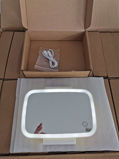 Sarah Express LED Lighted Car Visor Vanity Mirror with Adjustable Brightness White