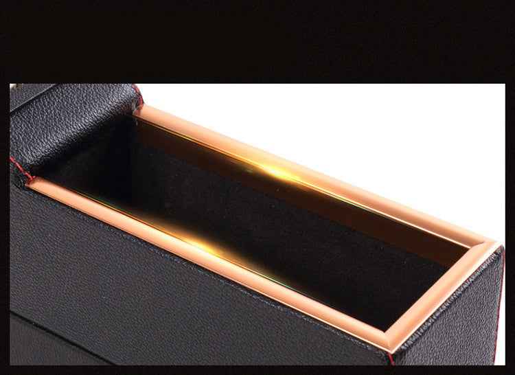 Sarah Express Car Seat Gap Organizer with Cup Holder - Premium PU Leather Storage Box