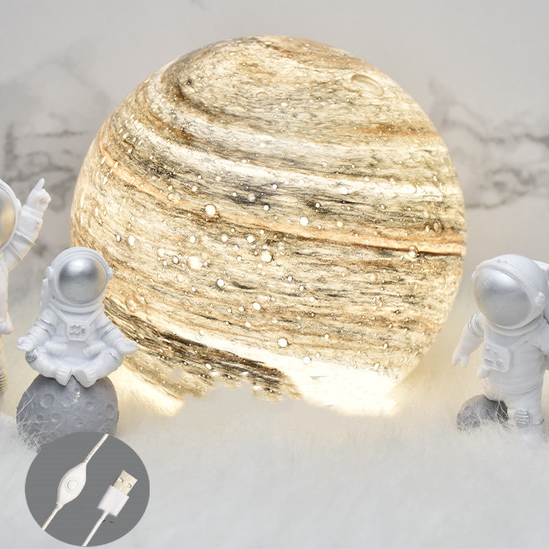 Sarah Express 3D Moon Earth Planet LED Night Light USB Powered Desk Lamp A