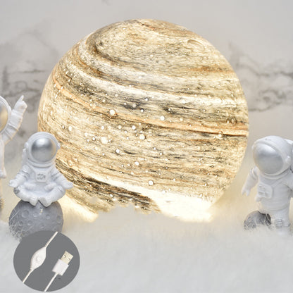 Sarah Express 3D Moon Earth Planet LED Night Light USB Powered Desk Lamp A