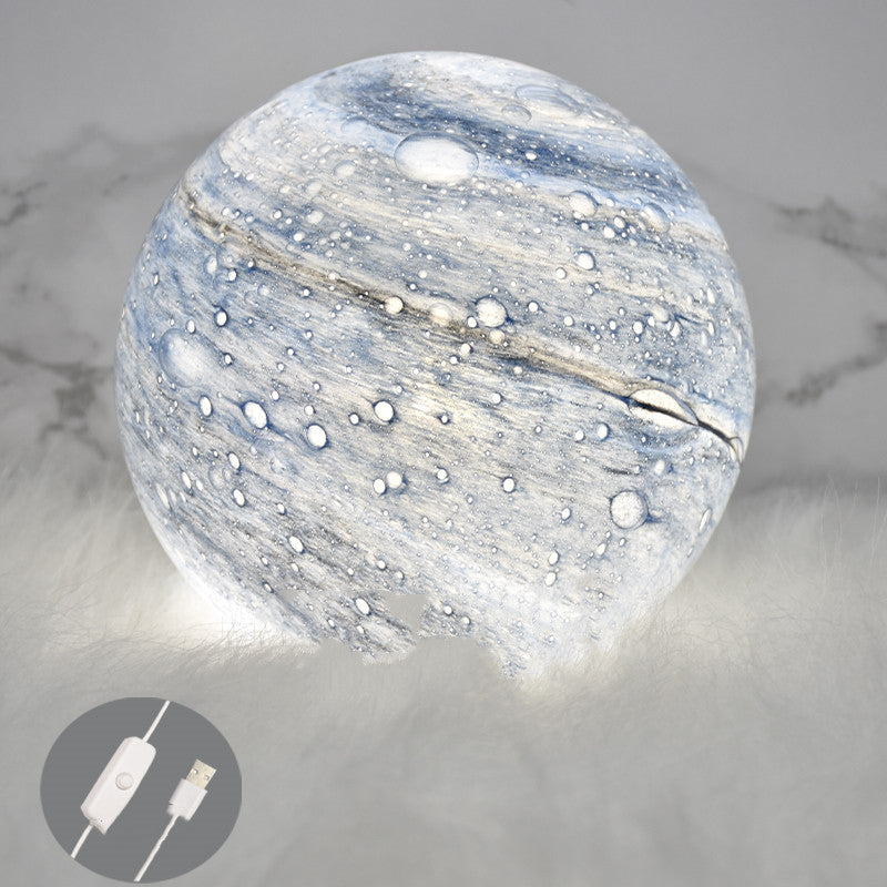 Sarah Express 3D Moon Earth Planet LED Night Light USB Powered Desk Lamp E