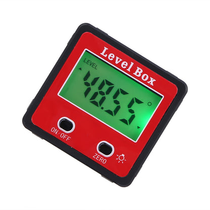Digital Inclinometer Protractor - Precision Angle Finder with LCD Display & Magnetic Base