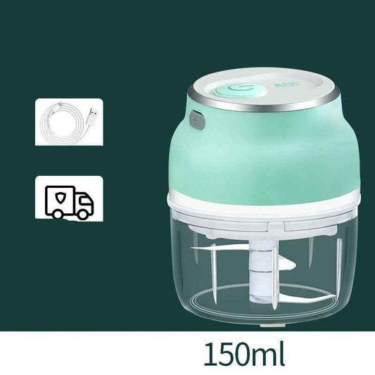 Sarah Express Electric Mini Garlic Chopper - USB Rechargeable Food Processor for Garlic, Vegetables, Fruits & Meat