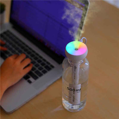 Sarah Express Donut Mini Humidifier USB Car Air Freshener - Portable Aromatherapy Diffuser White LED