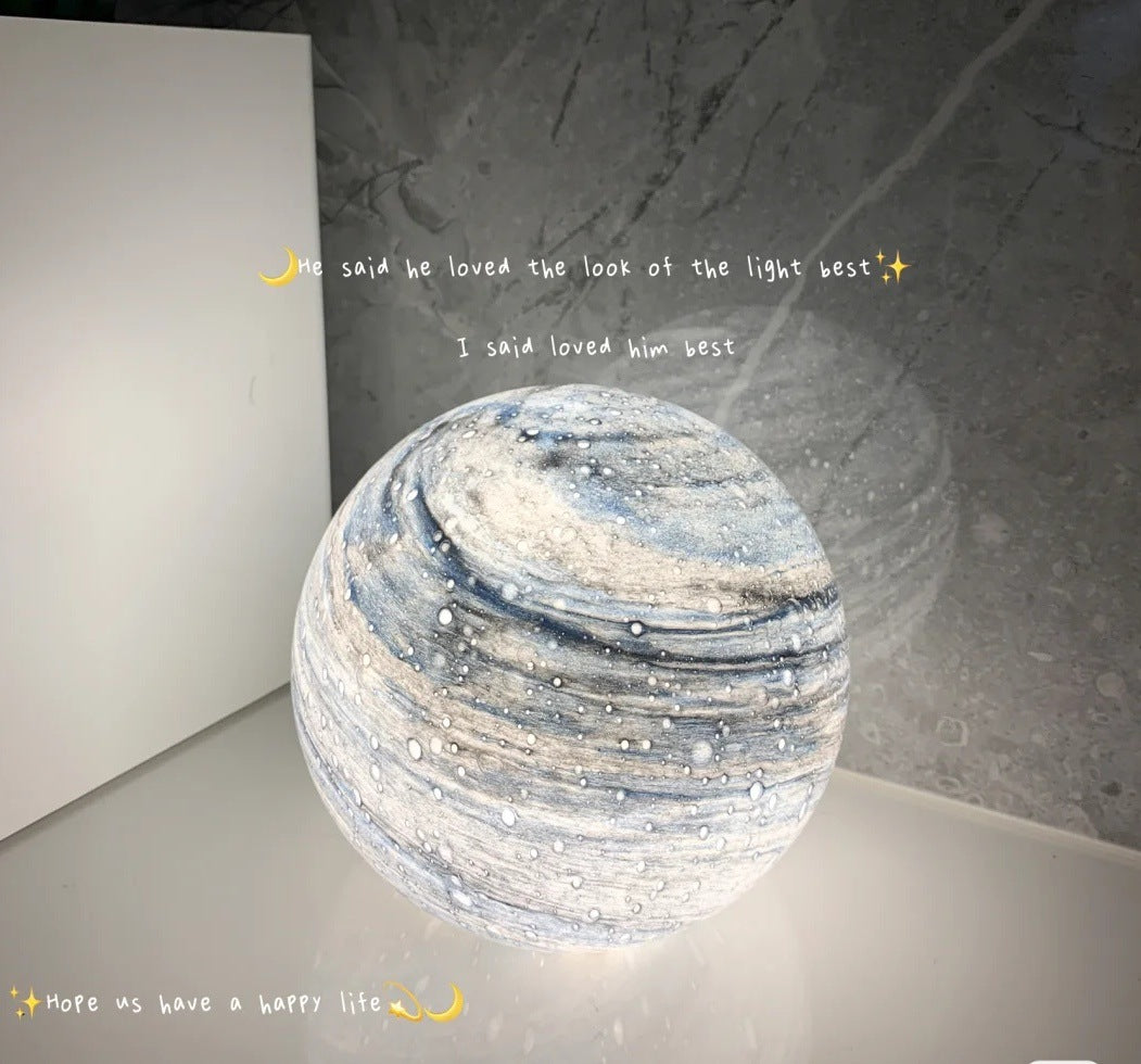 Sarah Express 3D Moon Earth Planet LED Night Light USB Powered Desk Lamp