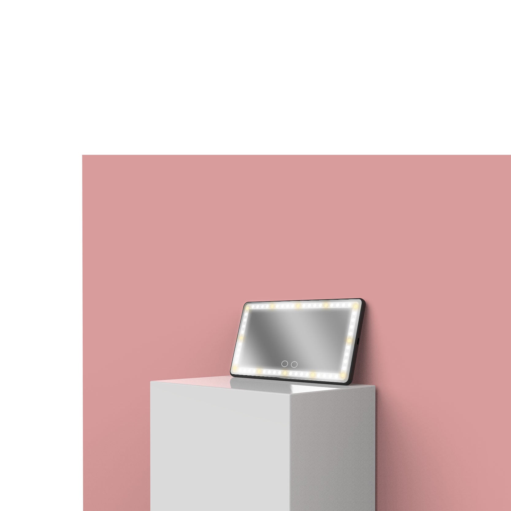 Sarah Express LED Lighted Car Visor Vanity Mirror with Adjustable Brightness Black 2