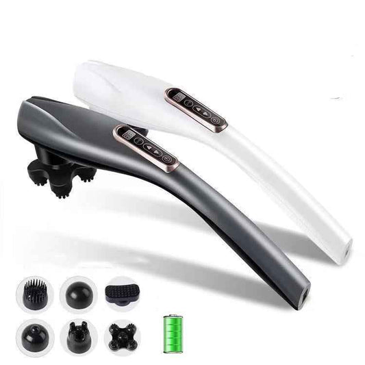 Sarah Express Handheld Electric Massager 6 Head Deep Tissue Percussion Therapy Machine