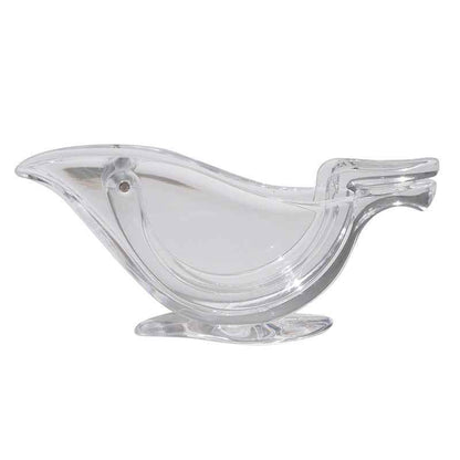 Sarah Express Bird Shape Lemon Juicer - Premium Acrylic Manual Citrus Squeezer Kitchen Gadget 12X2.8X5.2cm 1PC