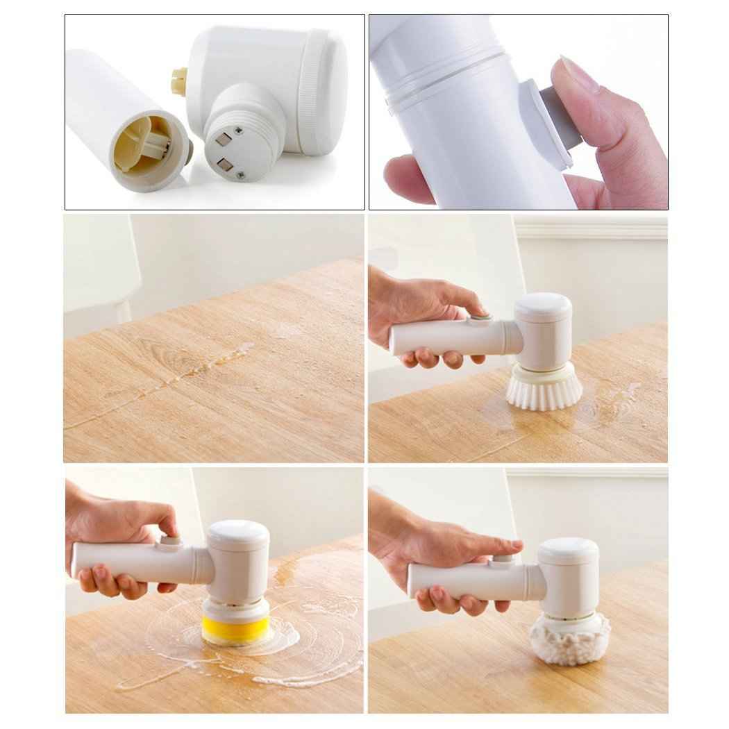 Sarah Express 5-in-1 Electric Cleaning Brush - Cordless Power Scrubber for Bathroom, Kitchen & Home Cleaning