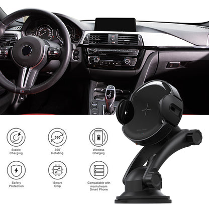 Magnetic Car Phone Holder with 15W Wireless Charging - Universal Air Vent & Dashboard Mount
