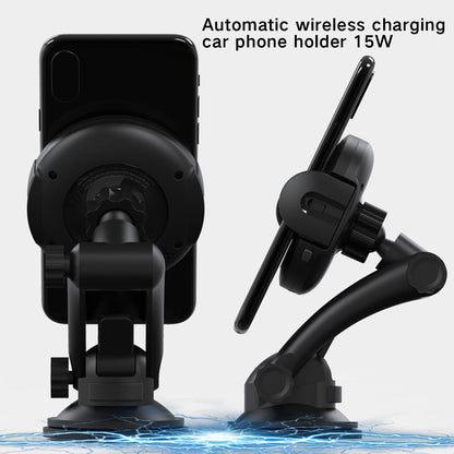 Magnetic Car Phone Holder with 15W Wireless Charging - Universal Air Vent & Dashboard Mount