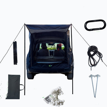 SUV Car Trunk Extension Tent - Waterproof Camping Shelter with Mosquito Net