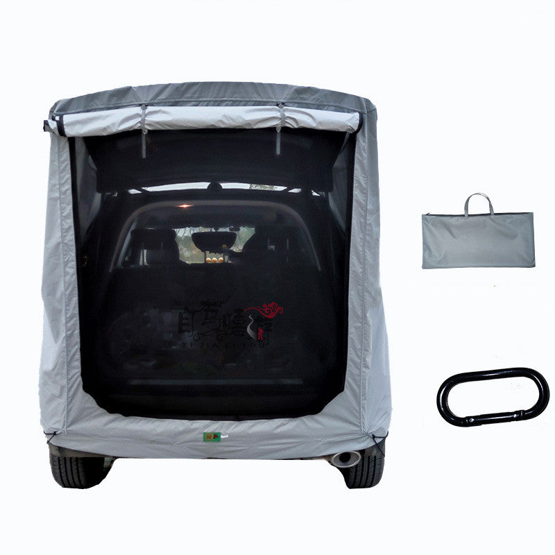 SUV Car Trunk Extension Tent - Waterproof Camping Shelter with Mosquito Net