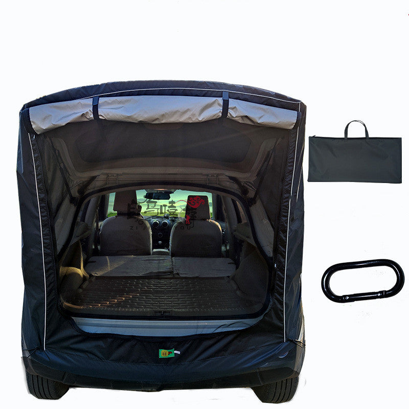 SUV Car Trunk Extension Tent - Waterproof Camping Shelter with Mosquito Net