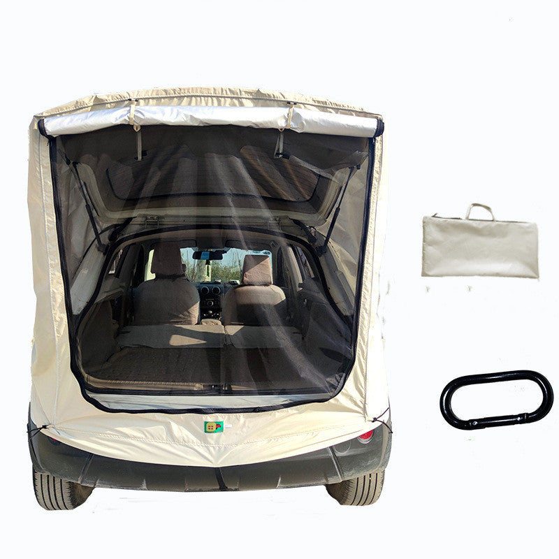 SUV Car Trunk Extension Tent - Waterproof Camping Shelter with Mosquito Net