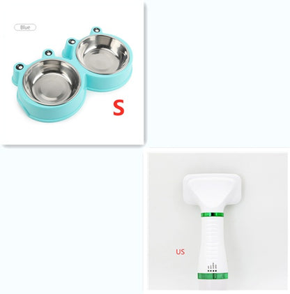 Sarah Express 2-in-1 Pet Hair Dryer Brush Comb for Dogs & Cats Green Set US