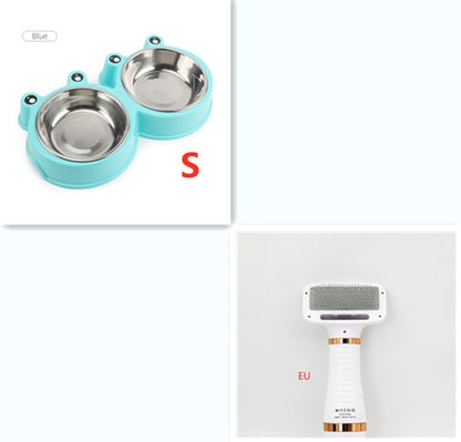 Sarah Express 2-in-1 Pet Hair Dryer Brush Comb for Dogs & Cats Gold Set EU