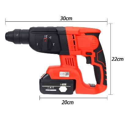 3-in-1 Cordless Electric Hammer Drill with Lithium Battery - Brushless Power Impact Drill